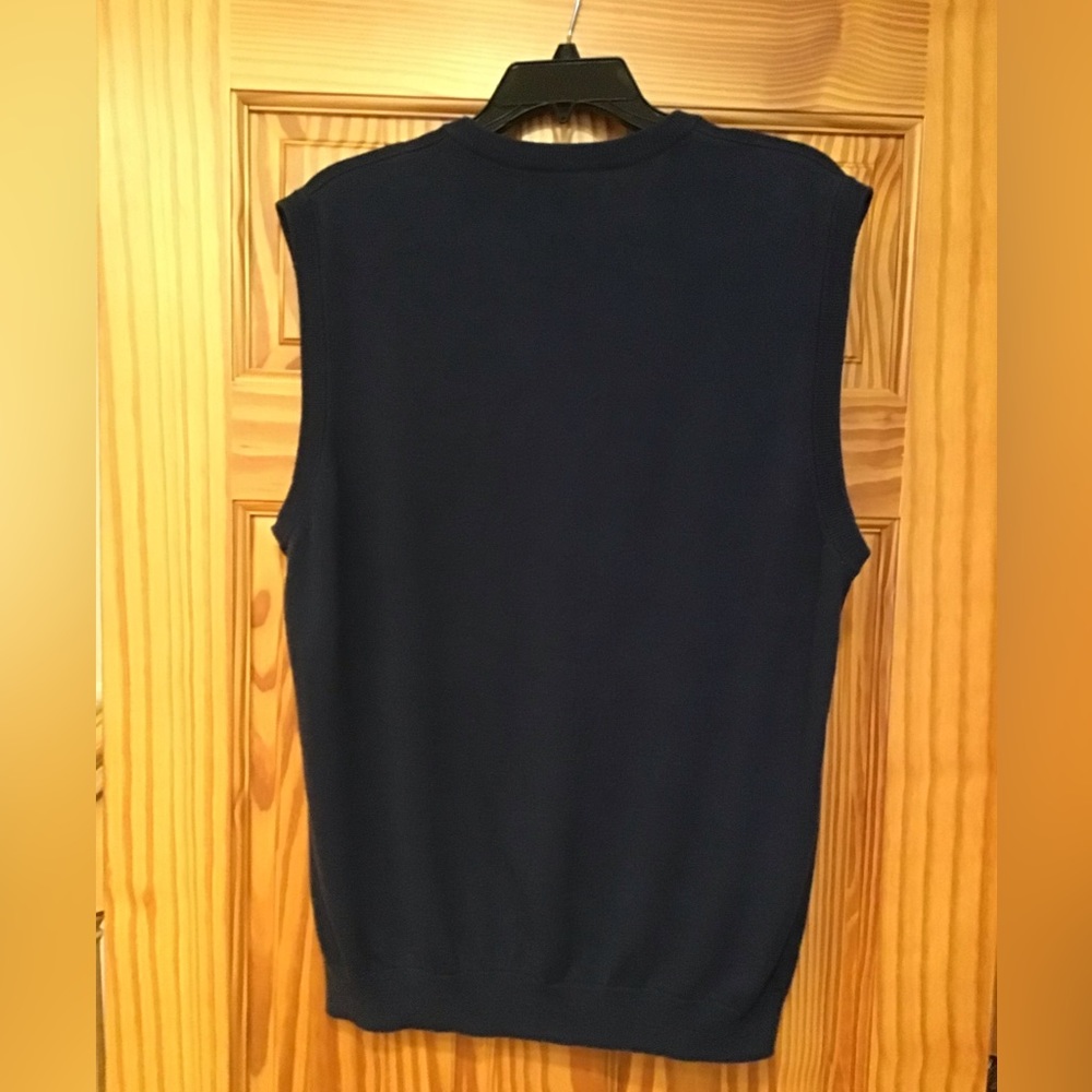 MENS AXIST ARGYLE SWEATER VEST SZ XL NAVY LT. BLUE CHARCOAL ROCKABILLY HIPSTER - Picture 2 of 6